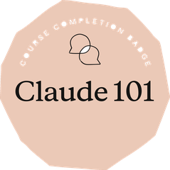 Claude 101 badge