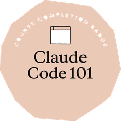 Claude Code 101 badge