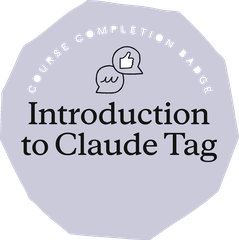 Introduction to Claude Tag badge