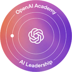 OpenAI Academy AI Leadership badge